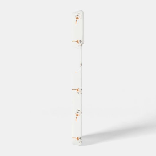 かわいい水玉模様の花柄 iPhoneケース (右側面)