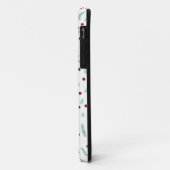 かわいい水玉模様クリスマスツリーレッドグリーン Case-Mate iPhoneケース (裏面/左)