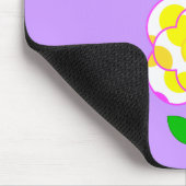 かわいい水玉模様フラワーズマウスパッド マウスパッド (コーナー)