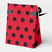 かわいい水玉模様ラディバグデイジーフラワーバースデーパーティー フェイバーボックス (裏面サイド)