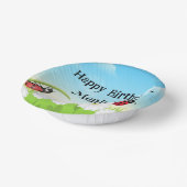 かわいい水玉模様ラディバグデイジーフラワーバースデーパーティー ペーパーボウル (傾斜あり)