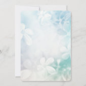 かわいい水玉模様ラディバグブルーデイジー子供の誕生日 招待状 (裏面)