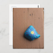 かわいい水玉模様ロック ポストカード (正面/裏面)