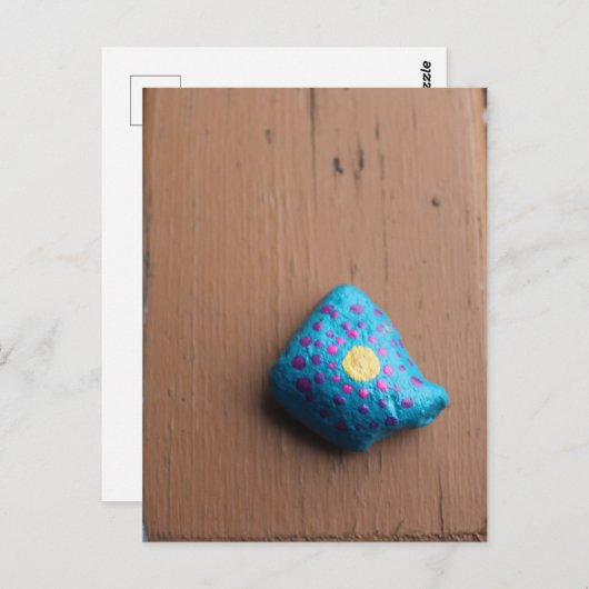 かわいい水玉模様ロック ポストカード (正面/裏面)