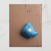 かわいい水玉模様ロック ポストカード (正面)