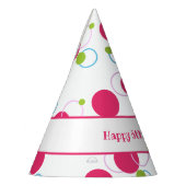 かわいい水玉模様紙ナプキン パーティーハット (左)