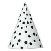 かわいい水玉模様誕生日パーティーハット パーティーハット (裏面)