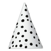 かわいい水玉模様誕生日パーティーハット パーティーハット (右)