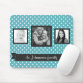 かわいい水玉模様3のInstagramの写真家族 マウスパッド (マウス)