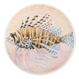 かわいい水絵を描色の海のシ航海のリーズ セラミックノブ