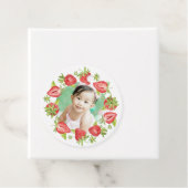 かわいい水色いちごベリー最初の誕生日 フェイバータグ (インサイチュ)