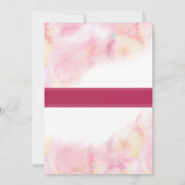 かわいい水色おもしろいのカラフル 招待状 (裏面)