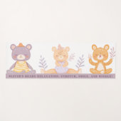 かわいい水色が子どものヨガマットを支える ヨガマット (正面(横))