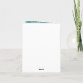 かわいい水色のかわいいコアラ折り誕生日 カード (裏面)