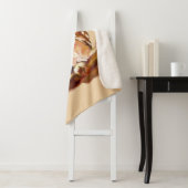 かわいい水色のこぎり牛肉絵鳥 シェルパブランケット (インサイチュ)