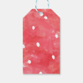 かわいい水色のイチゴ ギフトタグ (裏面)