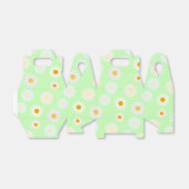 かわいい水色のカラフルデイジーパターングリーン フェイバーボックス (折り畳みなし)