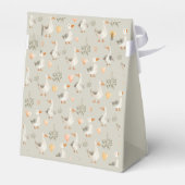 かわいい水色のガチョウ – サンキューオファーボックス フェイバーボックス (裏面サイド)