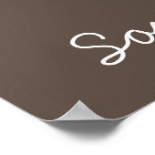 かわいい水色のキノコの女の子の部屋ポスター ポスター (角)