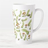 かわいい水色のキノコ型コーヒーマグ カフェラテマグ (右)