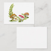 かわいい水色のキノコ型コーヒーマグ ノートカード (正面/裏面)