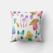 かわいい水色のキノコ クッション (裏面)