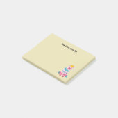 かわいい水色のクマは素敵な日を過ごす ポストイット (アングル)