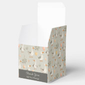 かわいい水色のゲーゼ&サンキューフェイスボックス フェイバーボックス (オープン)