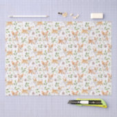 かわいい水色のコギ犬たち – ペット 薄葉紙 (クラフト)