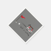 かわいい水色のゴルフおもしろいゴルフは呼び出し引用文 スタンダードカクテルナプキン (角)