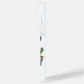 かわいい水色のサボテンはポットの多肉植物 Case-Mate iPhoneケース (裏面 / 左)