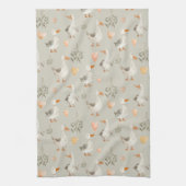 かわいい水色のジェーゼ – キッチンタオル (縦)