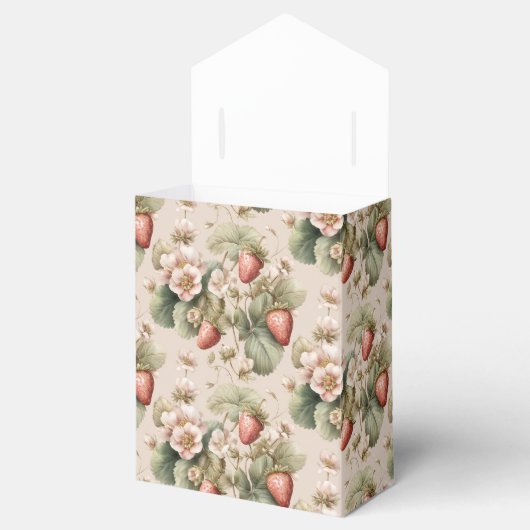 かわいい水色のバニーとイチゴ フェイバーボックス (オープン)