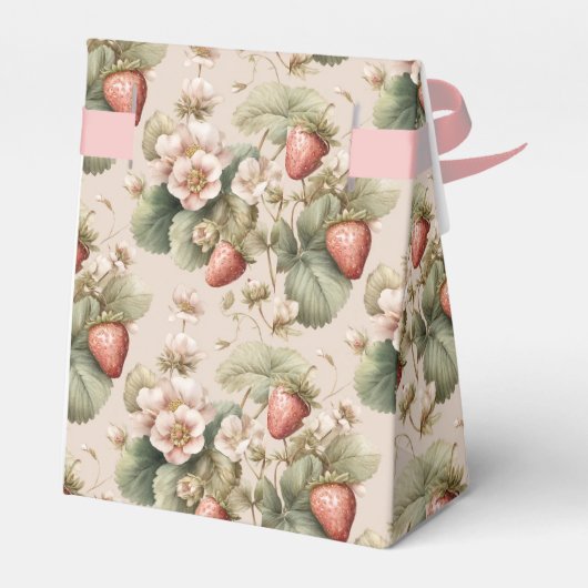 かわいい水色のバニーとイチゴ フェイバーボックス (裏面サイド)