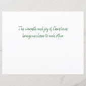 かわいい水色のバードハウスクリスマス (裏面)