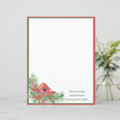 かわいい水色のバードハウスクリスマス (スタンド正面)