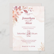 かわいい水色のフローラピンク結婚ホワイト