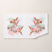 かわいい水色のベビーヤギ – 答えはヤギ バスタオルセット (ハンドタオル)