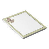 かわいい水色のマーモット動物 ノートパッド (アングル)