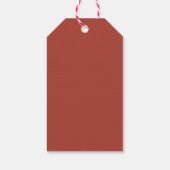 かわいい水色のヴィンテージサンタ・クリスマス ギフトタグ (裏面)