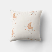 かわいい水色の月と星 クッション (裏面)