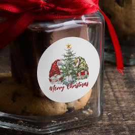 かわいい水色の格言メリークリスマス ラウンドシール