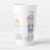 かわいい水色の海のカワウソ|過去記事 カフェラテマグ (正面)