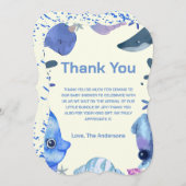 かわいい水色の海底|過去記事 サンキューカード (正面/裏面)