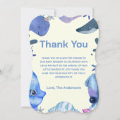 かわいい水色の海底|過去記事 サンキューカード (正面)