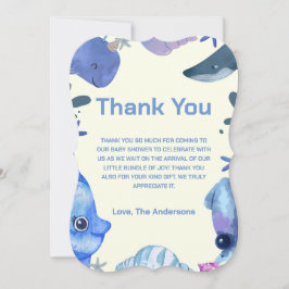 かわいい水色の海底|過去記事 サンキューカード