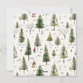 かわいい水色の猫たち、毛皮と明るいクリスマス シーズンカード (裏面)