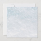 かわいい水色の猫サンタ・メリークリスマス サンキューカード (裏面)