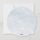 かわいい水色の猫サンタ・メリークリスマス シーズンカード (裏面)