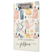 かわいい水色の猫スクリプト名レシピ クリップボード (左)